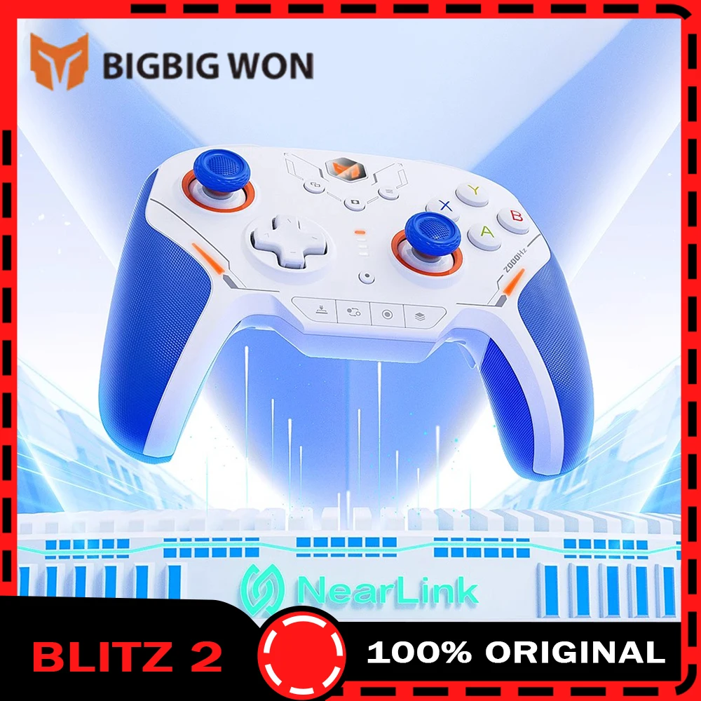 Bigbigwon Blitz 2 Tmr Star Flash Wireless Bluetooth Gamepads Somatosensory Controllers Customized 2000hz For Ns Pc Steam Game