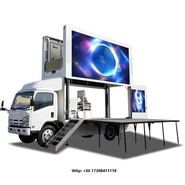 LED mobile truck advertising truck, LED screen car advertising, full color truck LED display