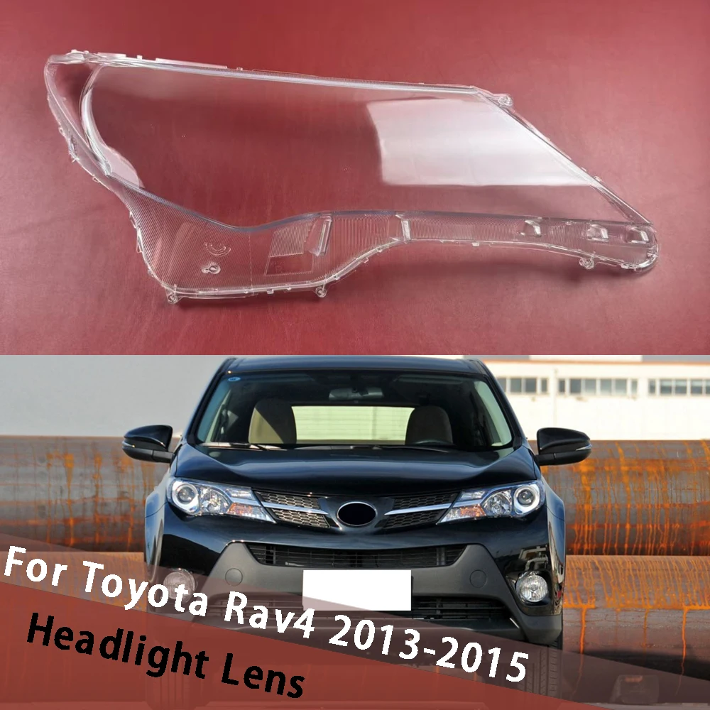 

For Toyota Rav4 2013 2014 2015 Transparent Lampshade Headlamp Cover Lamp Shade Headlight Shell Lens Plexiglass Car Accessories