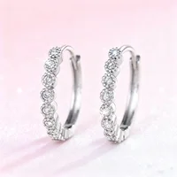 Exquisite Compact Zircon Earrings 1 Pair, Versatile Tiny Ear Jewelry for Casual Formal Outfits