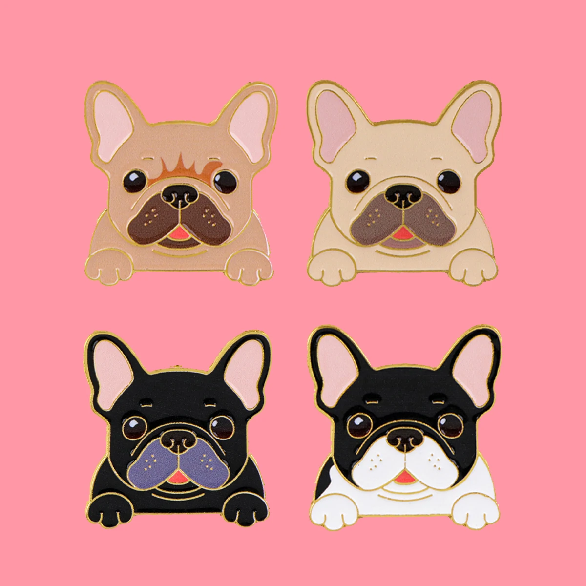 

Funny Bulldog Enamel Pins Cartoon Animals Dog Brooch Metal Lapel Badge Clothing Backpack Pin Accessories Fashion Jewelry Gifts