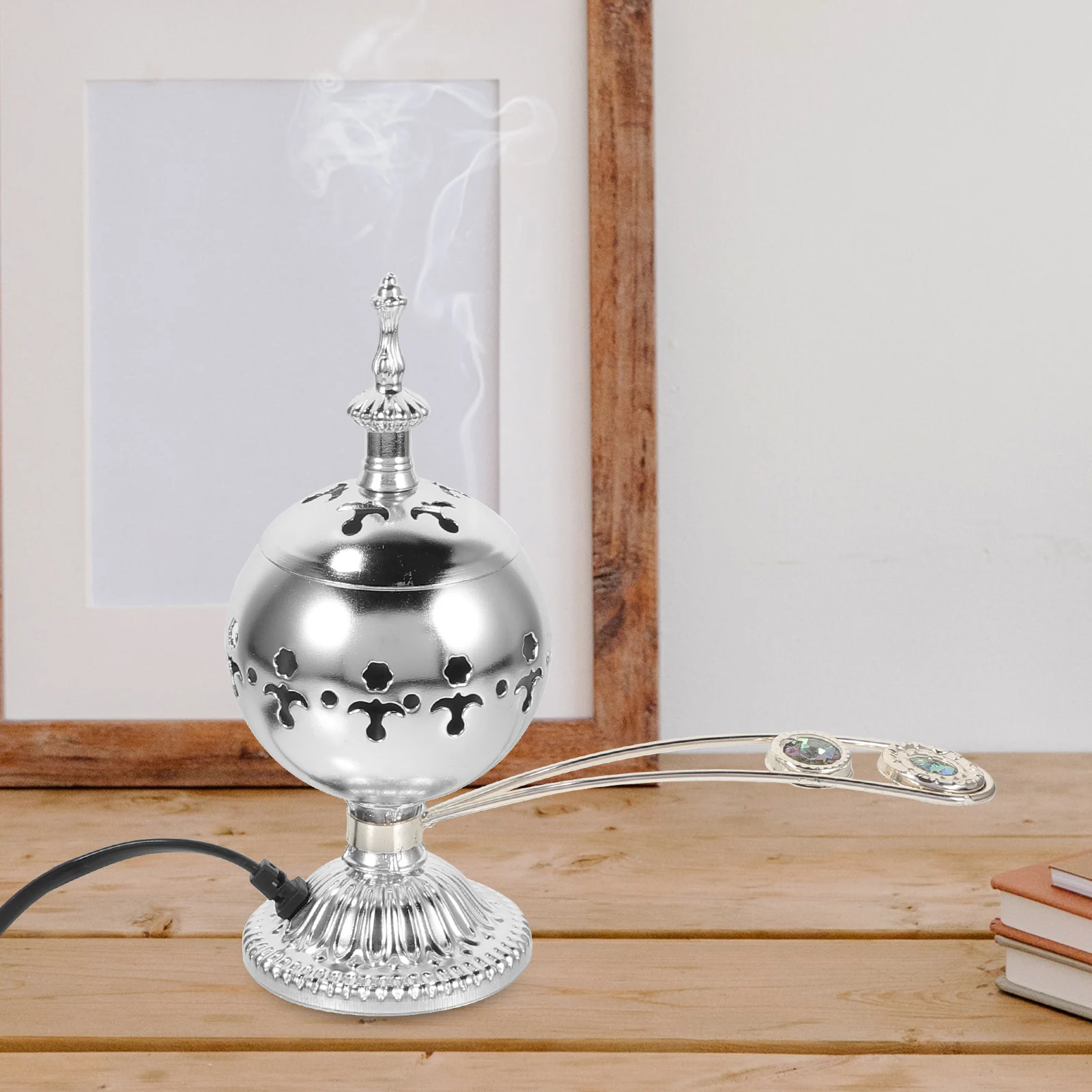 

Incense Burner Aroma Stove Vintage Metal Censer Retro Incense Burner Holder Lightweight Portable For Home Office Use