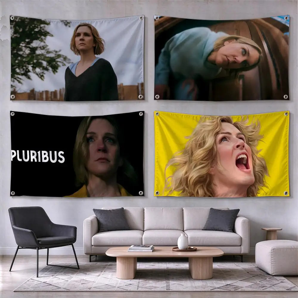 Pluribus SciFi Mystery Concept Flags Wall Hanging for Outdoor Camping, Family Celebrations & Garden Home Decor Gift