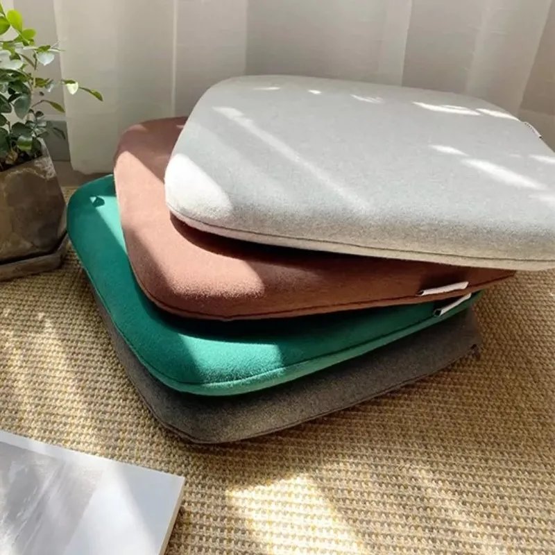 Weiches Stuhlkissen aus Memory-Schaum, Sitzkissen, Esszimmerstuhlkissen mit Reißverschluss, quadratisches Meditations-Geschenkkissen für Hocker, Stuhl, Kaffee