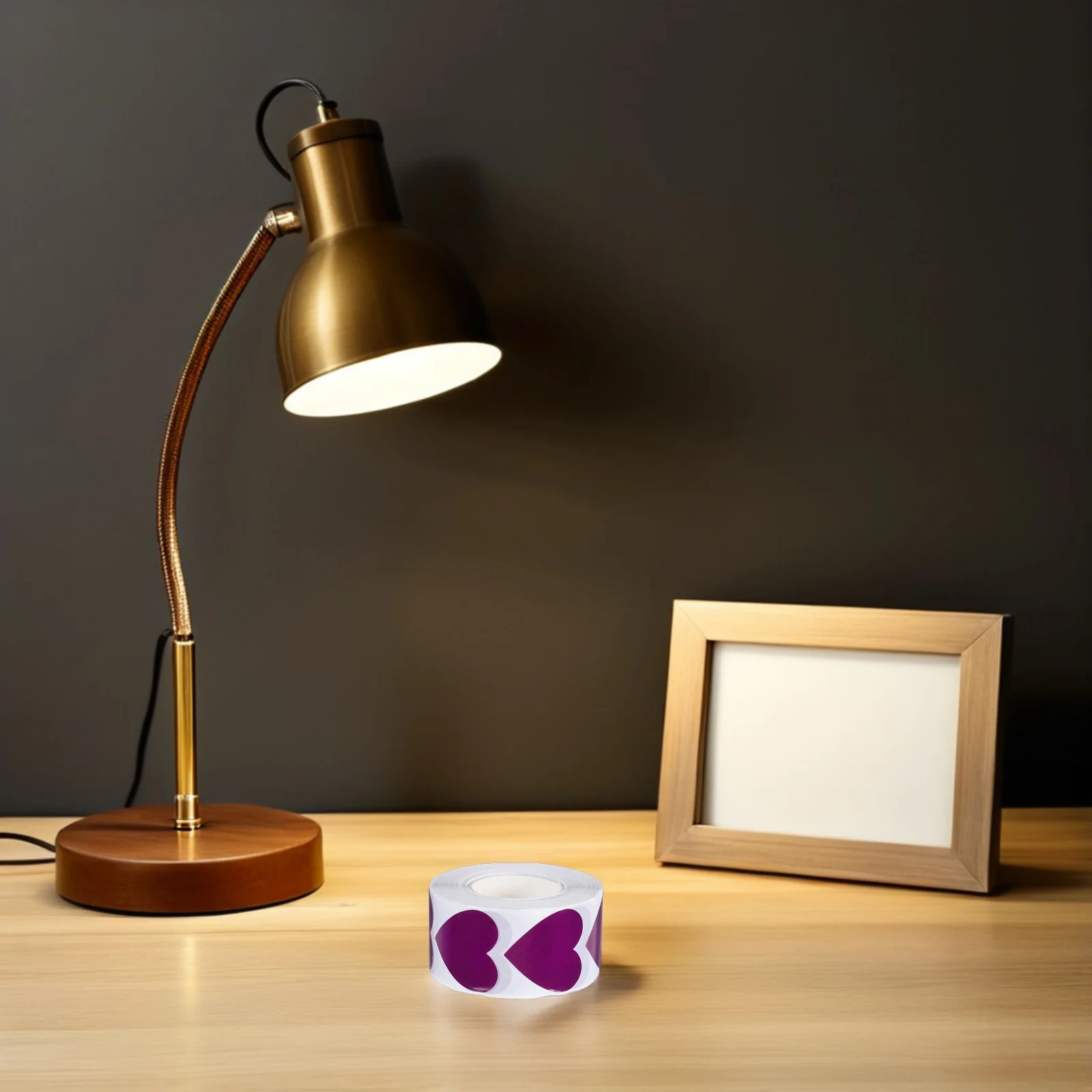 

500pcs 1 Roll Heart Stickers Purple Valentine'S Day Label Sticker For Wedding Scrapbooking Gift Wrapping Decorative Love Labels