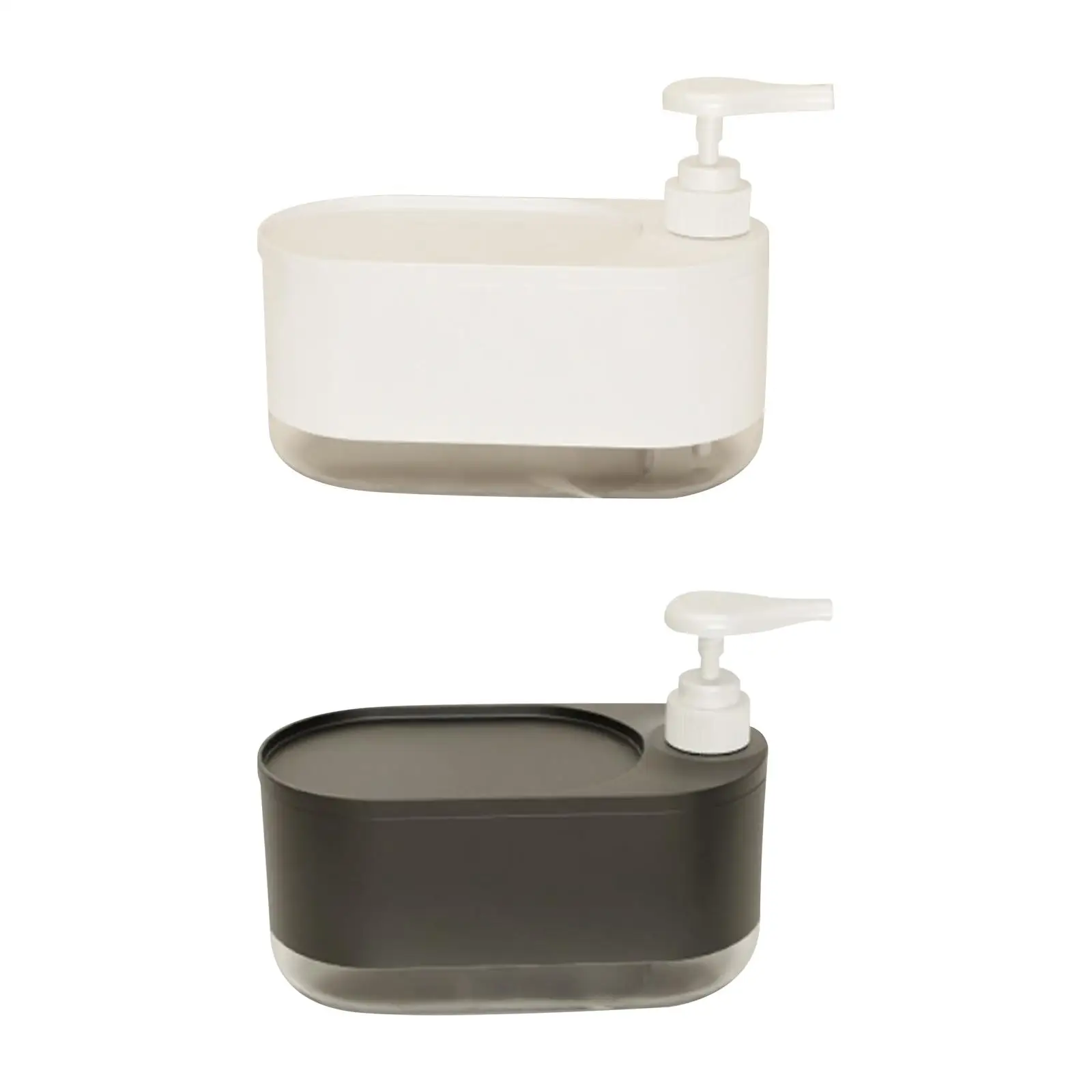 

Kitchen Soap Dispenser Portable with Sponge Holder for Countertop Home