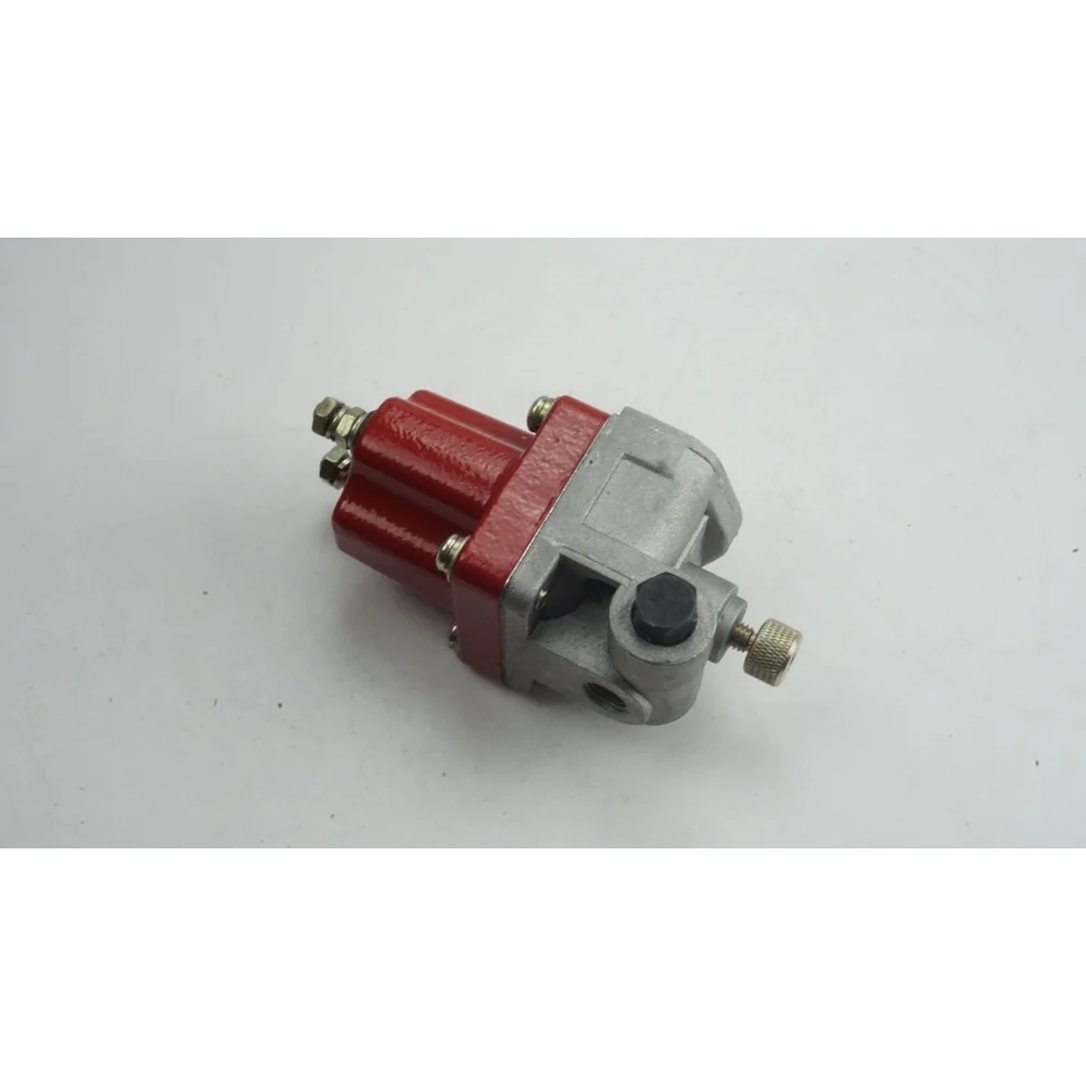 Reliable Engine Shut-off Solution Engine Shut-off Valve 12V Fuel Valve Red Body With Metallic Mounting Hardware