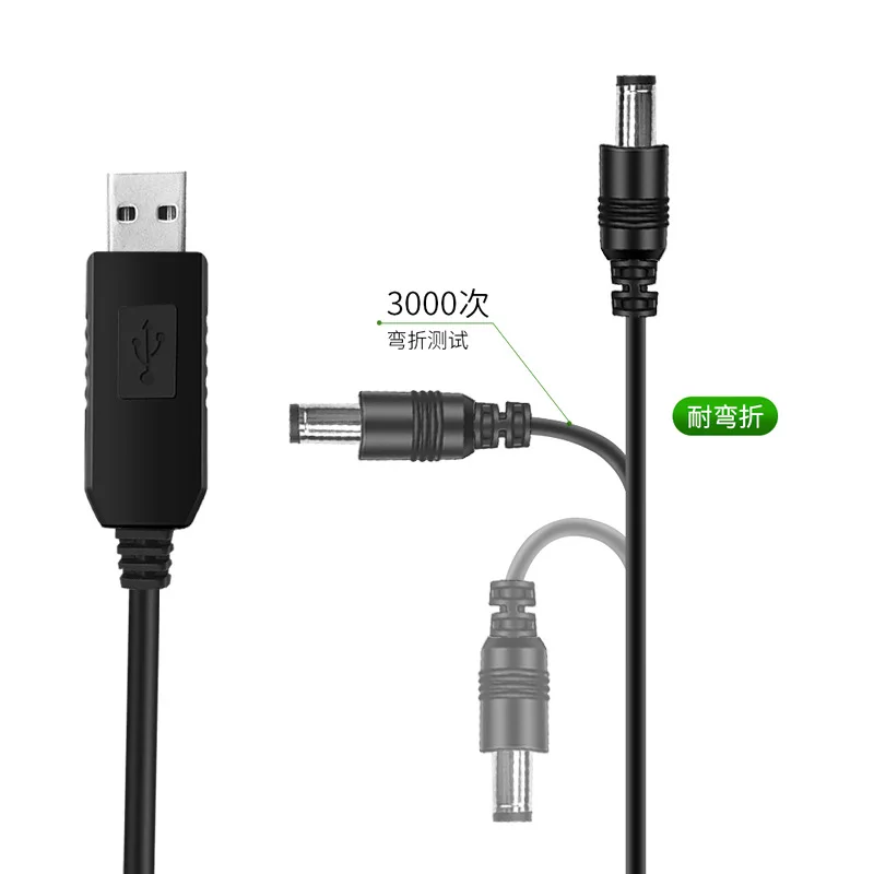 USB power boost line DC 5V to 9V 12V Step UP Module USB Converter Adapter Cable wire 5.5*2.1/5.5*2.5/4.0*1.7/3.5*1.35mm Plug