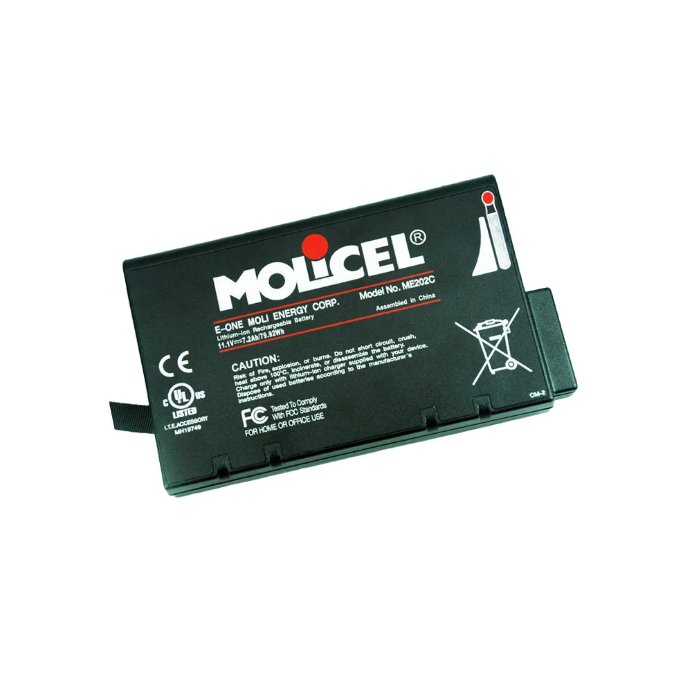 11.1V 7200mAh 79.92Wh ME202C Rechargeable Battery for VS2 VM4 VM6 VM8 VM3 VS3 V24E M6 Patient Monitors and Ventilators