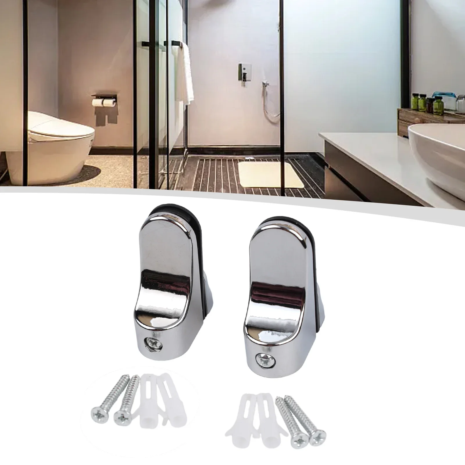 مشبك الفم مشبك زجاجي 55 × 24 مم قابل للتمديد العملي سبائك الزنك رفوف الحمام مكبرات الصوت المقتنيات الأثاث 1 قطعة