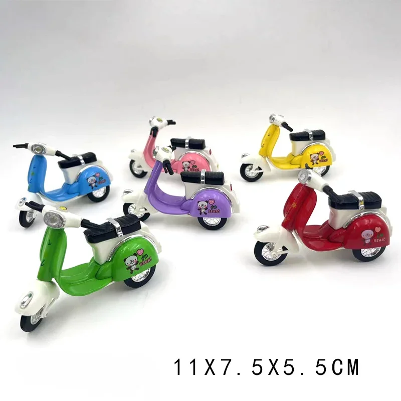 1 stks metalen motorfiets model speelgoed 1:36 voertuig anime beeldjes mini simulatie elektrische fiets collectie voor kinderen verjaardagscadeau