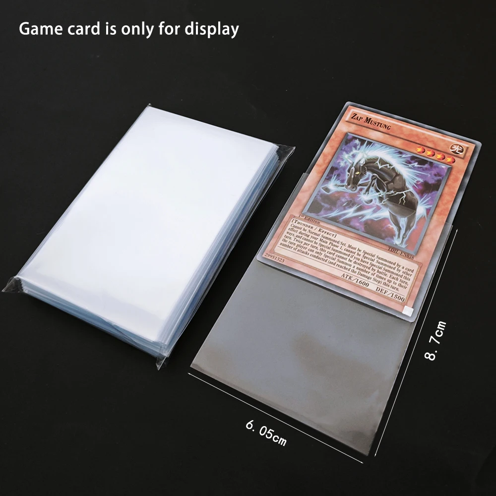 Dragon Shield Innenhüllen, transparent, japanische Größe, Kartenhüllen, Einzelpackung für YGO, kleine Tischspiele (100 Stück/Packung) – Detail 4