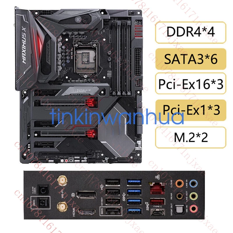 

used For ASUS ROG MAXIMUS X FORMULA LGA1151 DDR4 DP+HDMI 6×SATA3 Motherboard.