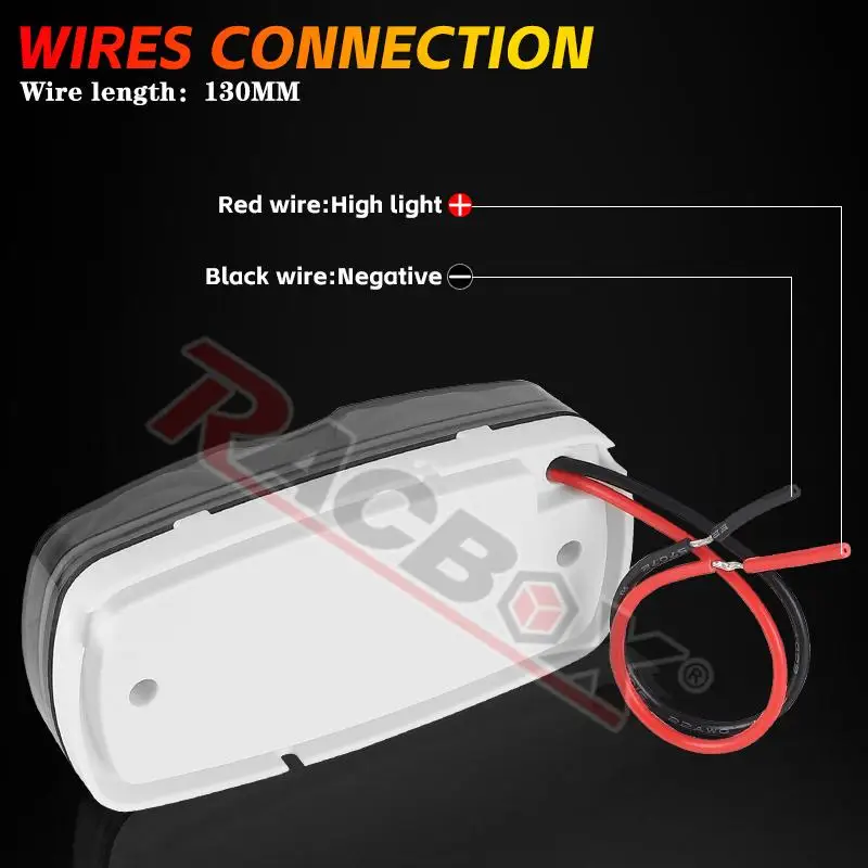 4 بوصة العنبر Led الجانب ماركر مؤشر ضوئي أضواء شاحنة تخييم مقطورة RV VAN مصباح جيد الإضاءة العلوي سقف الكابينة مصابيح تحديد