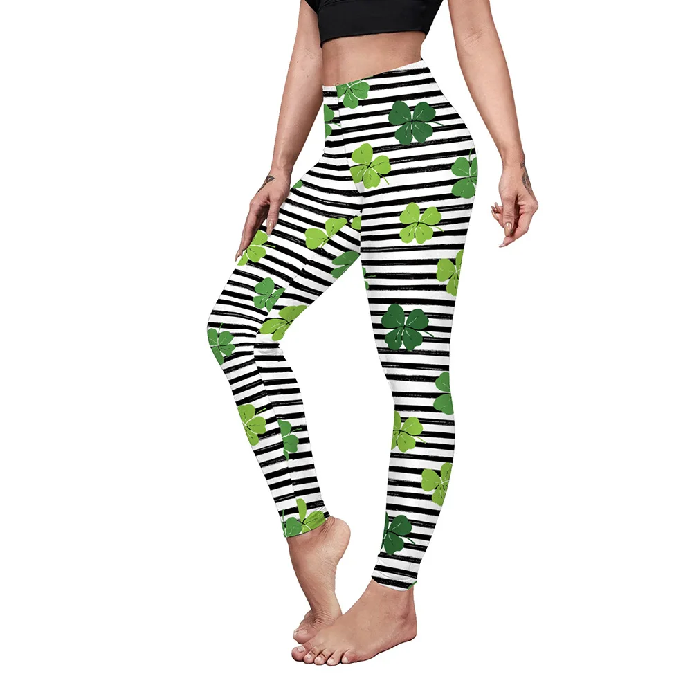 St. Patrick's Day Legging Women Legging Fitness Ankle Pants Sexy Stretch Leggings Irish Festival Party Dress Up Womens Clothing