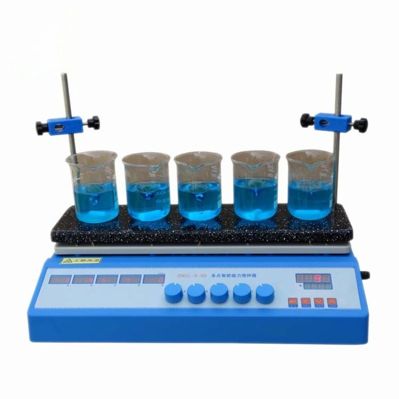 Multi-point magnetic stirrer, one machine with multiple stations, strong magnetic stirring intelligent temperature control