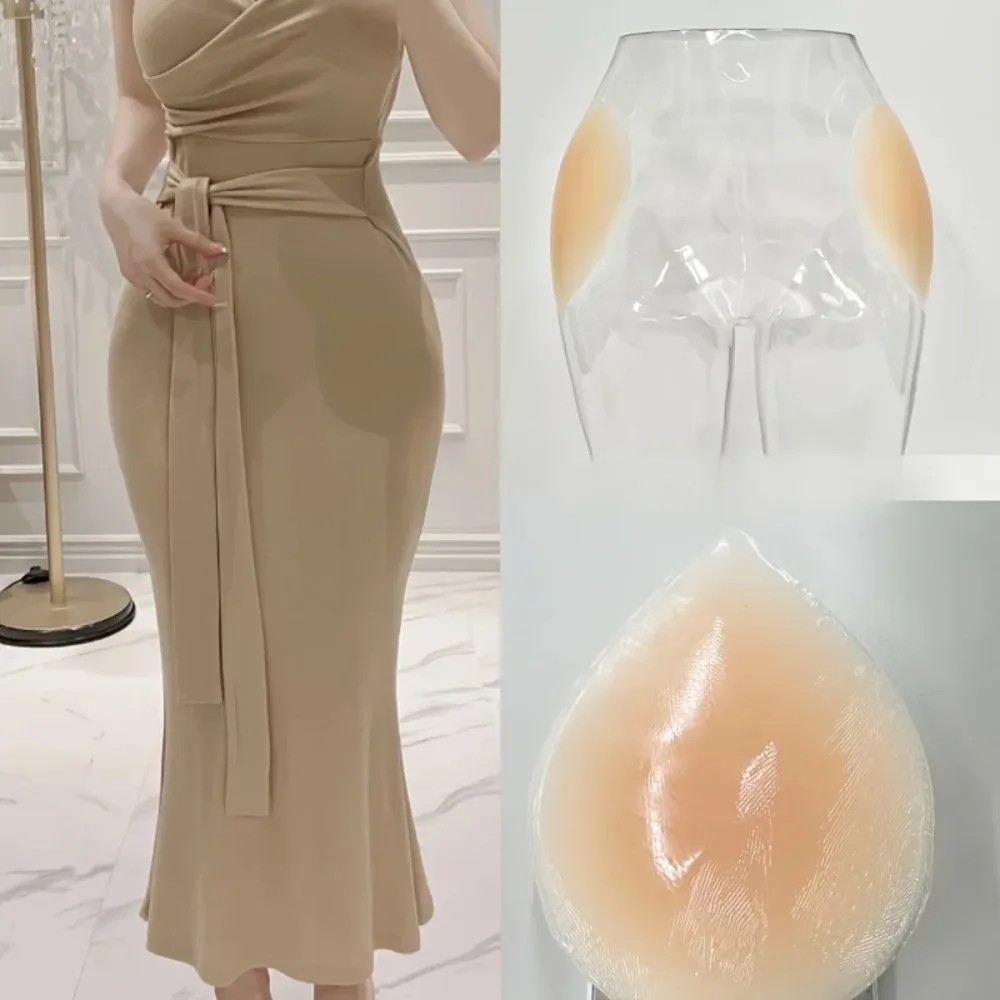 Silicone Hip Sticker False Hip Width Pad Non-marking Hip Simulation Self-adhesive To Improve The Depression on Both Sides