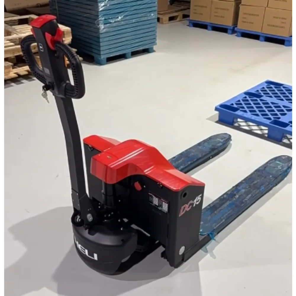 Fully electric transport hydraulic pallet forklift trailer