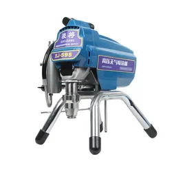 Lightweight Portable High-Pressure Airless Sprayer XIAOJIANG595 2600W Home Decoration Electric Painting Equipment 2.6L/min Building Construction Paint Spray Gun 3000PSI Latex Paint Water-Based Coating Oil-Based Coating