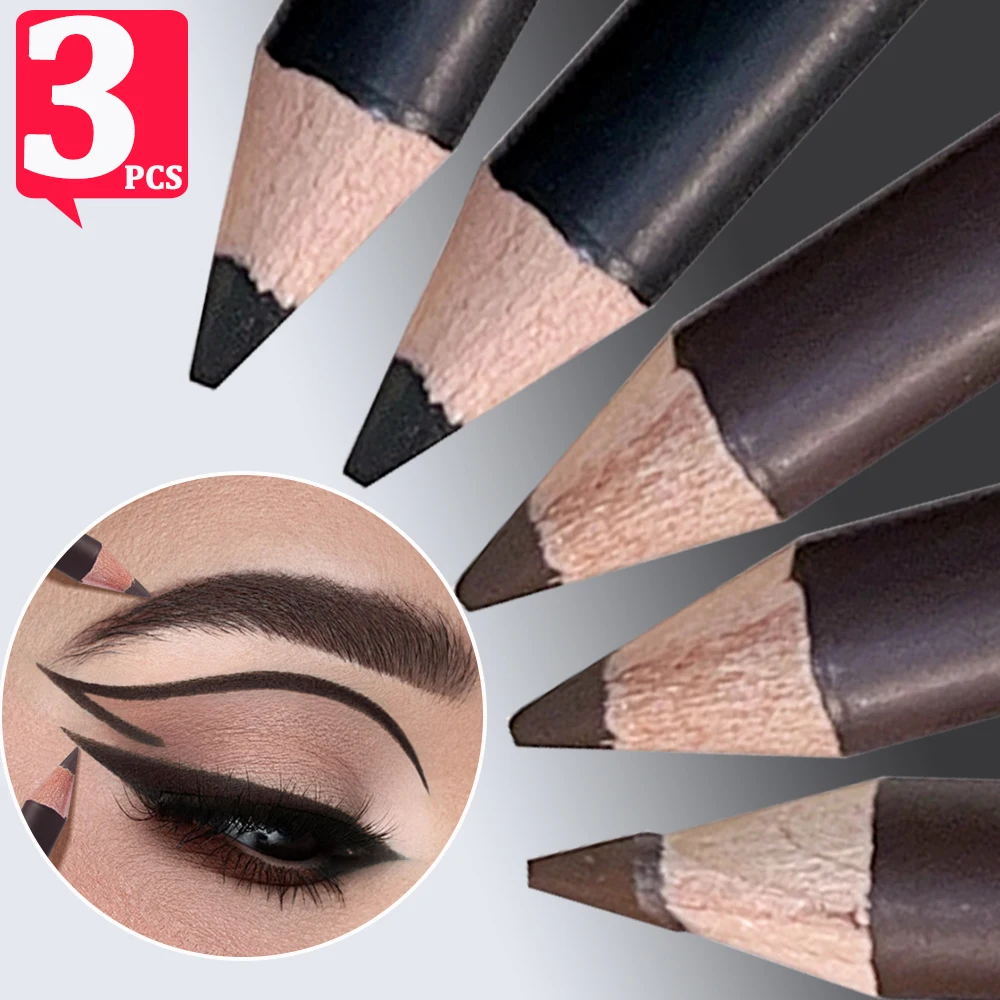 Podwójnego zastosowania Eyeliner Ołówek do brwi Wodoodporny Microblading Eyeliner Tattoo Trwały, nie kwitnący Naturalny makijaż brwi