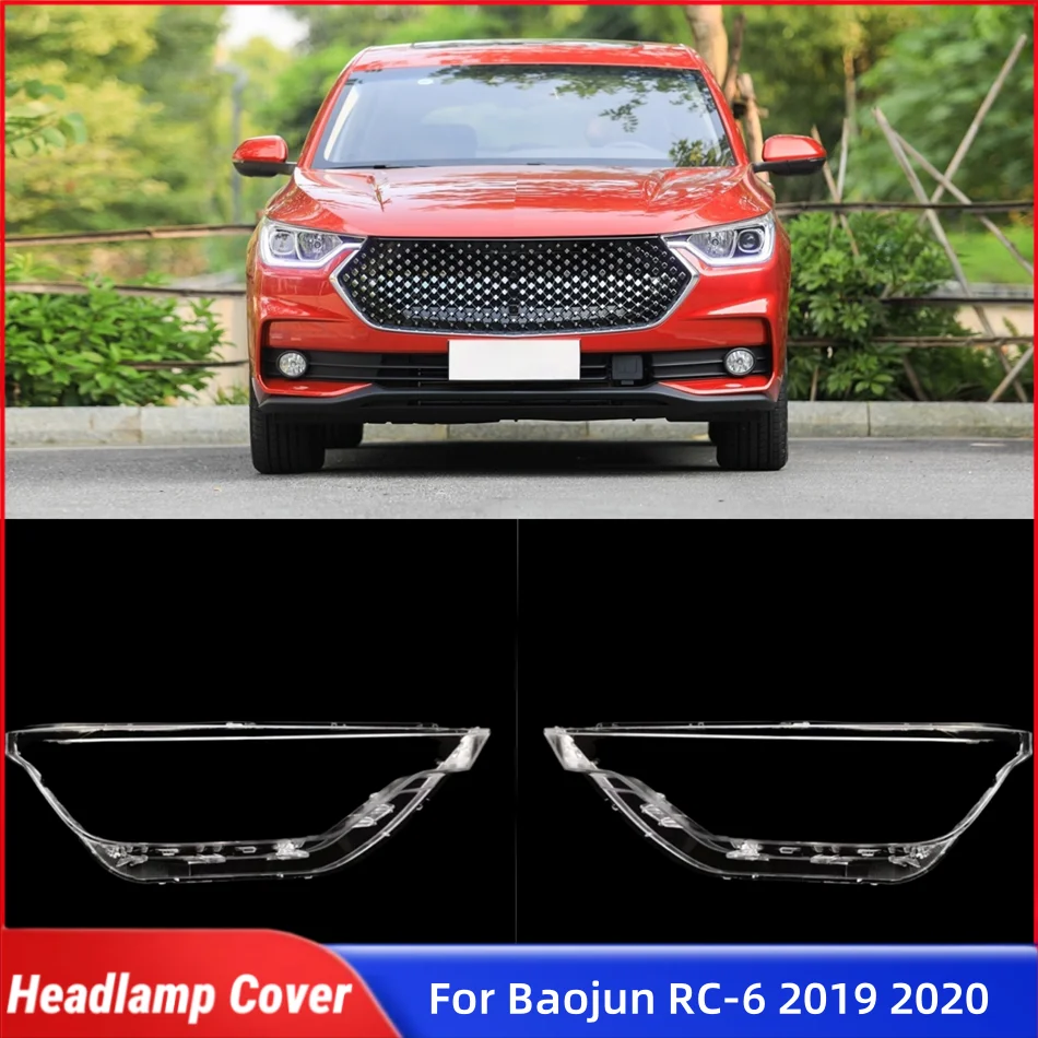 

For Baojun RC-6 2019 2020 Vehicle Accessories Lampshades Lamp Headlamp Cover Lens Car Front Headlight Lens Cover Lights Shell