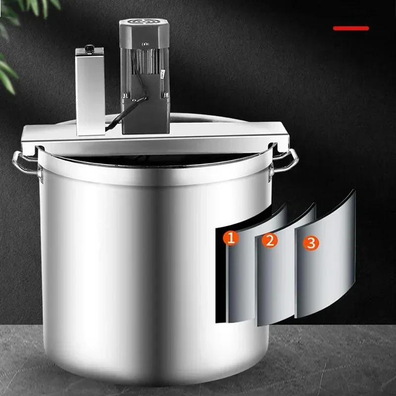 

Excellen Pot Bottom Material Frying Machine Commercial Full-Automatic Spicy Bean Paste Chili Jelly Boiling Sauce Machine Mixer