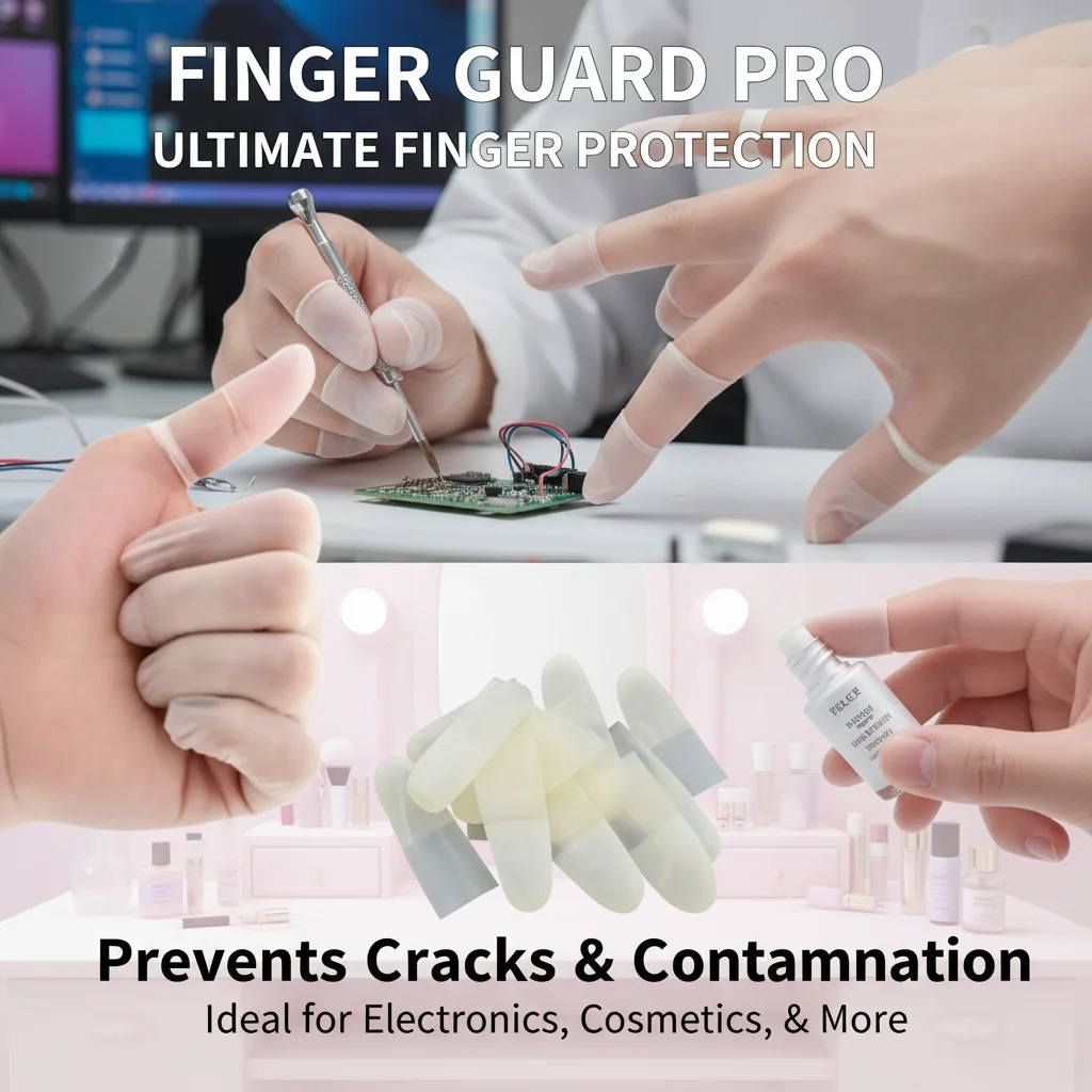 Disposable Anti-Static Industrial Latex Finger Covers for Comfortable Work with Finger Protection