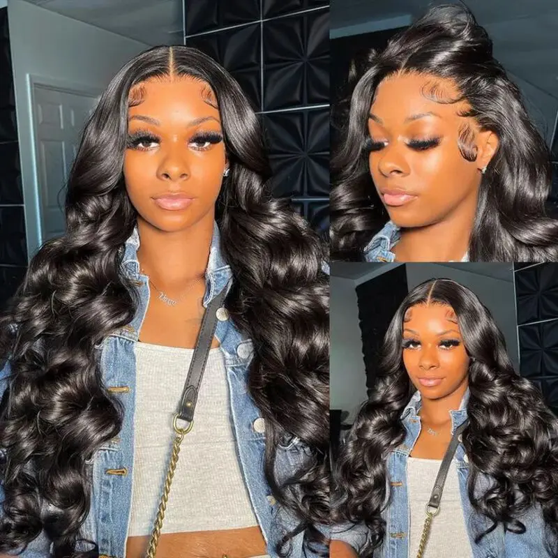 Body Wave Glueless Wig Human Hair Ready to Wear 250 Density Human Hair Wigs Pre plucked 13X4 Glueless Pre cut Lace Wig For Women