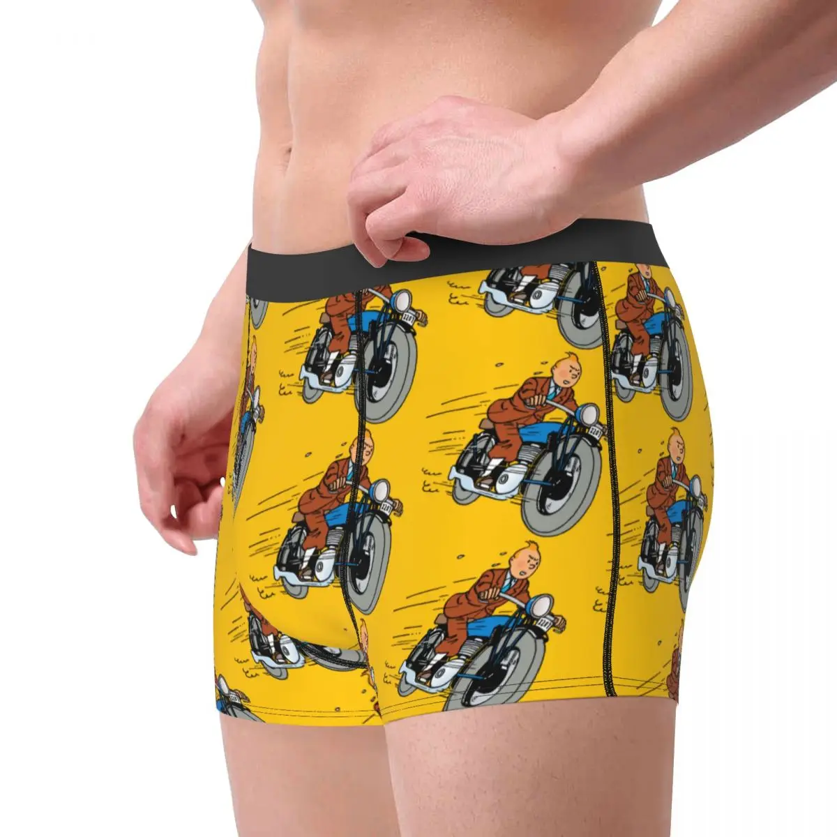 Captain Haddock Snowy Dog Men's Underwear Boxer Briefs Shorts Panties Humor Soft Underpants for Male