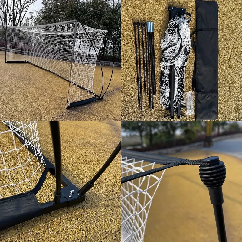European Stock Dropshipping 13x5ft Portable Soccer Goal Steel Tube Durable Net Carrying Bag for Soccer Training