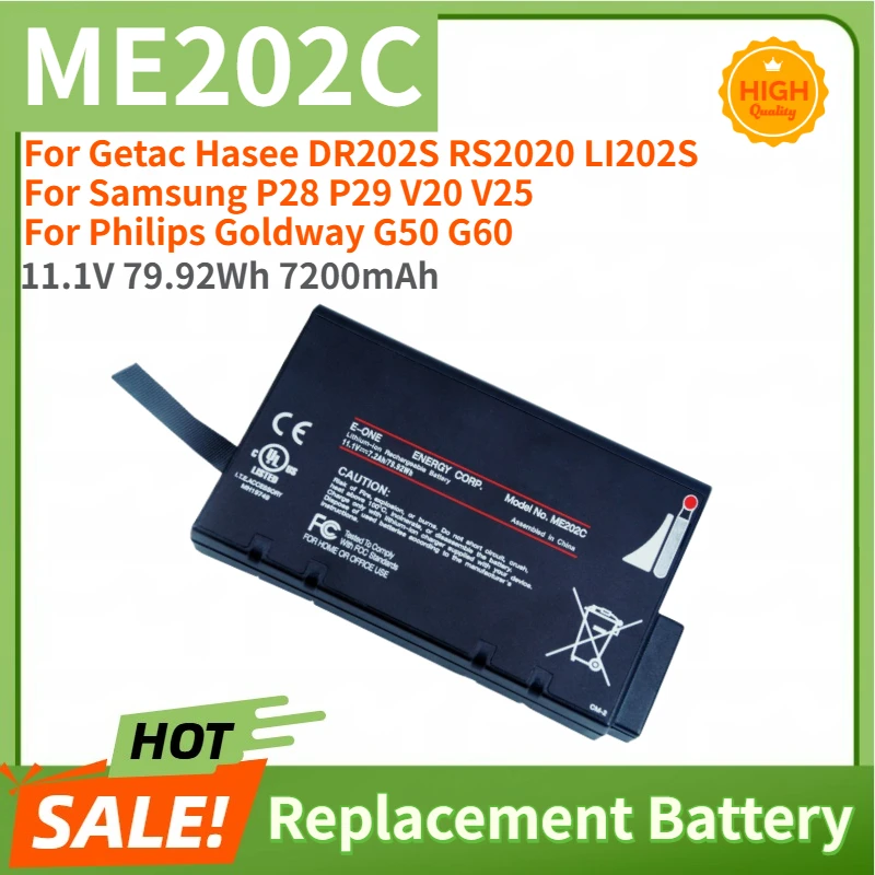 

ME202C High Quality Battery 11.1V 7200mAh For Philips V24E M6 ME202EK VS2 VM4 VM6 VM8 VM3 VS3 Monitor Replacement Battery