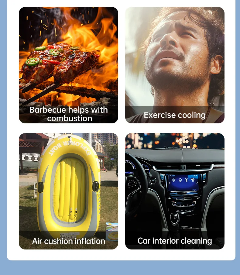 Blowers, Violent Turbofans, Mini Camping Outdoor Handheld Fans, High Speed Dust Removal, Adjustable Camping Fire