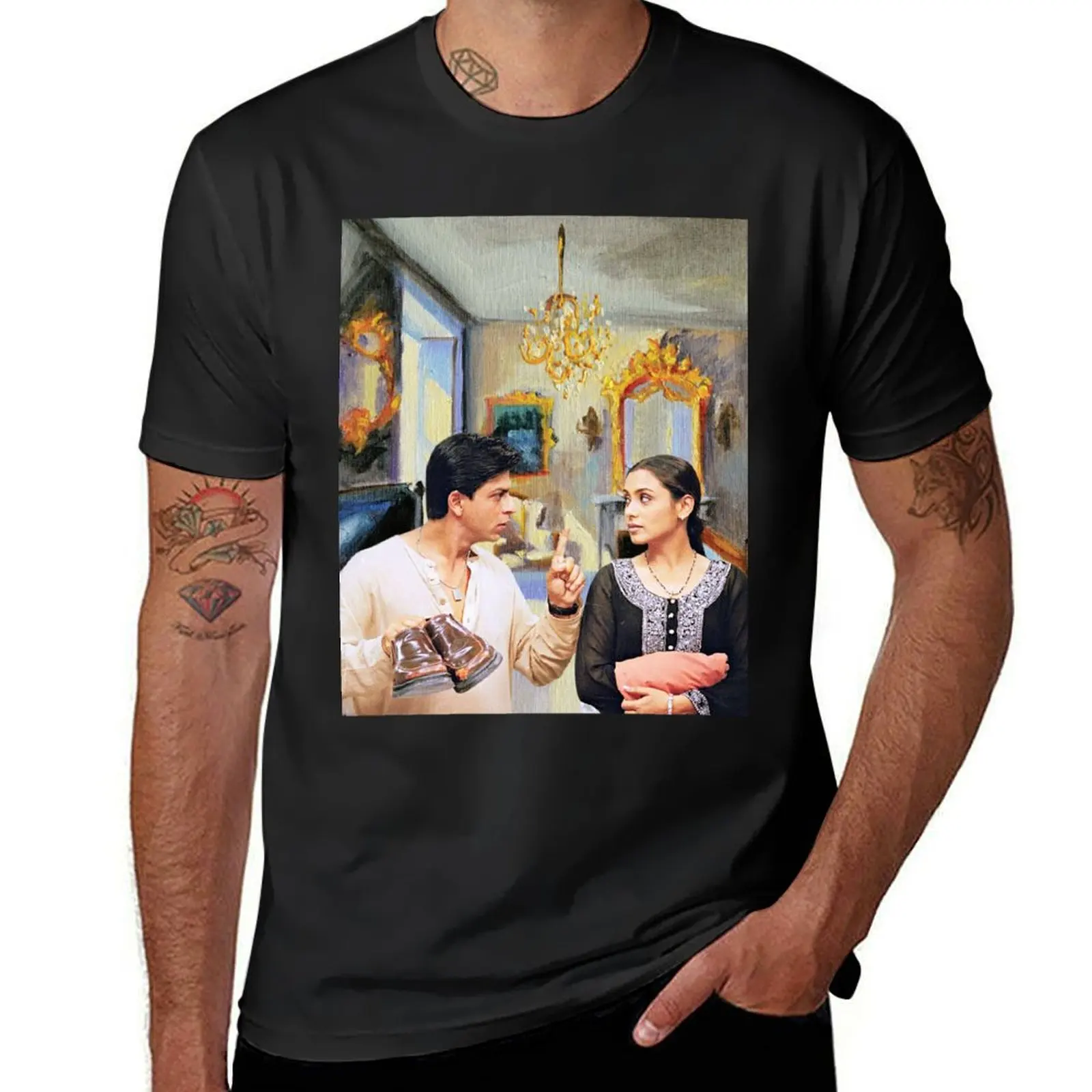 Chalte Chalte x French Bedroom by Cecilia Rosslee T-Shirt anime customizeds plus sizes men clothes