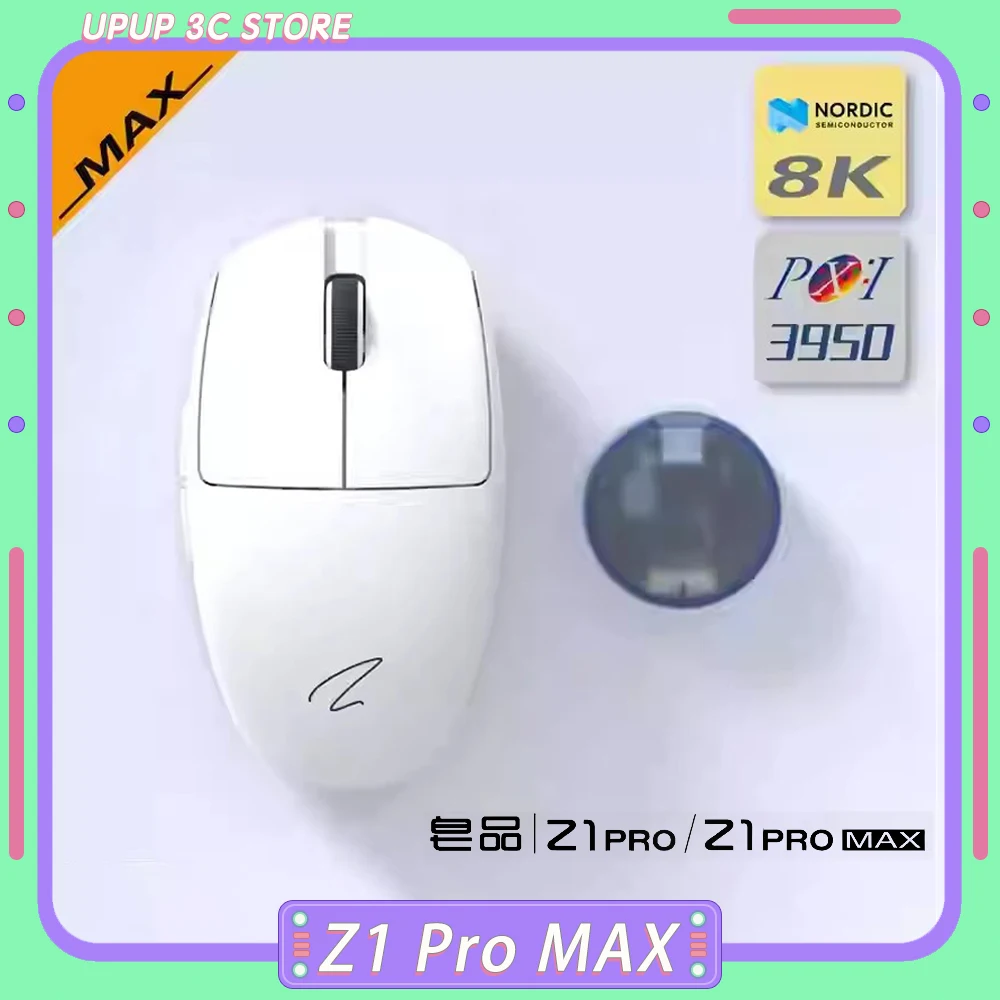 Zaopin Z1 Pro MAX Mouse 8K Three Mode PAW3950 Bluetooth Wireless Gaming Mouse Lightweight Custom Office Mice PC Accessories Gift