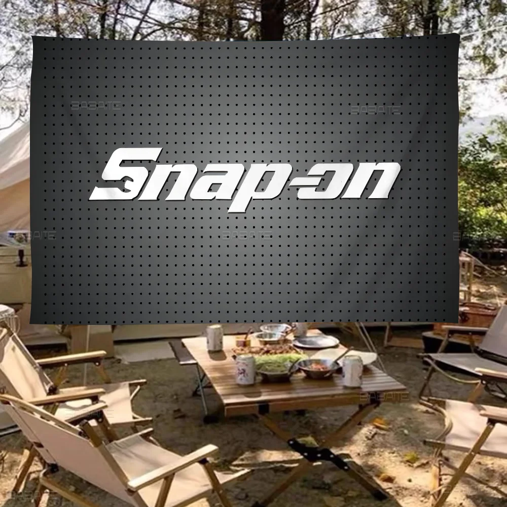 S-Snap On Logo Retro Flags Multiple Choice Living Studio Booth Interior Decoration Banner