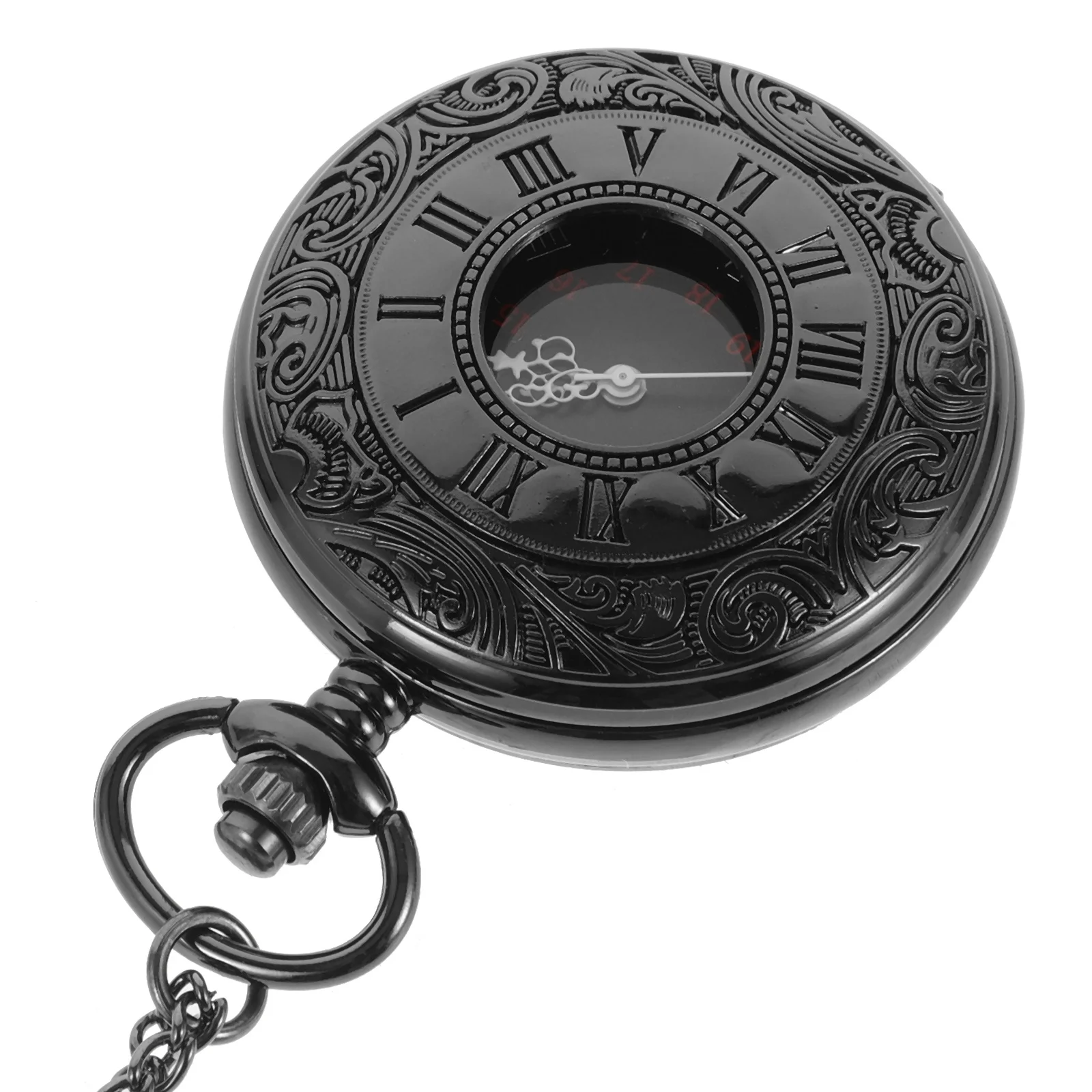 

Vintage Pocket Watch Roman Number Embossed Retro Accessory Compact Lightweight Durable Men Women Gift Pocket Watch