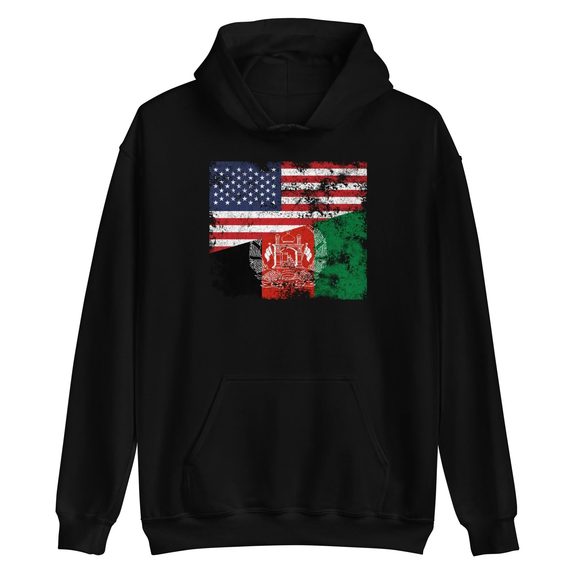 

Afghanistan USA Flag Hoodie Men's and Women's Long Sleeve Sweatshirt Pullover Vintage Streetwear Sportswear Tops Men Clothing
