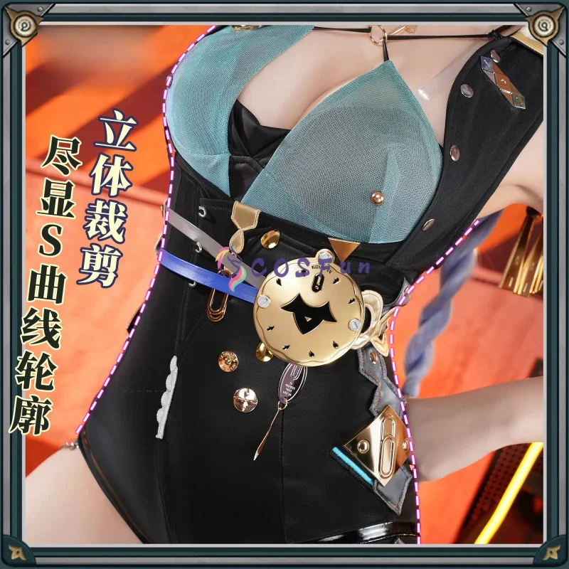 زي لعب الأدوار الجديد لعام 2026 زي حفلات الهالوين كرنفال للنساء Zenless Zone Zero Lucia Elowen أزياء تنكرية مجموعة كاملة #6