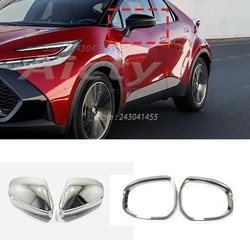 For Toyota CHR C-HR 2024 2025 ABS Side Door Mirror Decoration Overlay Styling Rear view Mirror VISOR Cover Trim Car Accessories