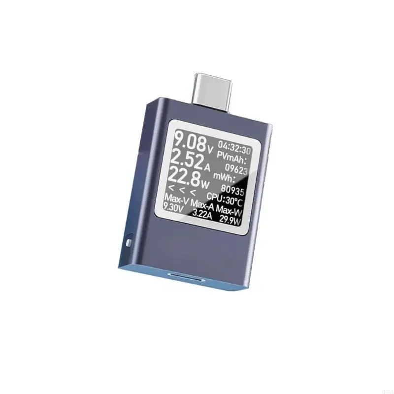 

Type C Current Tester USB C Power Meter With LED Display For Accurate Power Capacity Assessment H05A