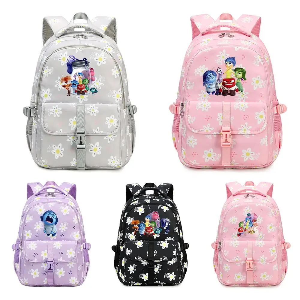 

Inside Out Kids School Bags Cute Backpack for Girls Children Kawaii Waterproof Backpacks Large Capacity Teenage Book Bag