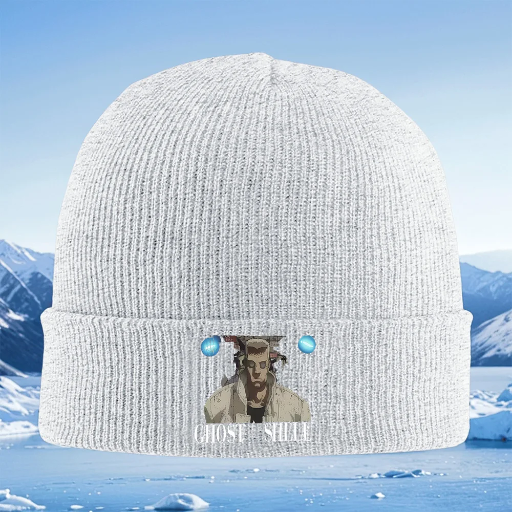 أنيمي نمط شخصية معطف عيون عنوان الرجال النساء للجنسين محبوك قبعة قبعة صوفية قبعة الشتاء الحرارية الدافئة عيد الميلاد في الهواء الطلق Cyc