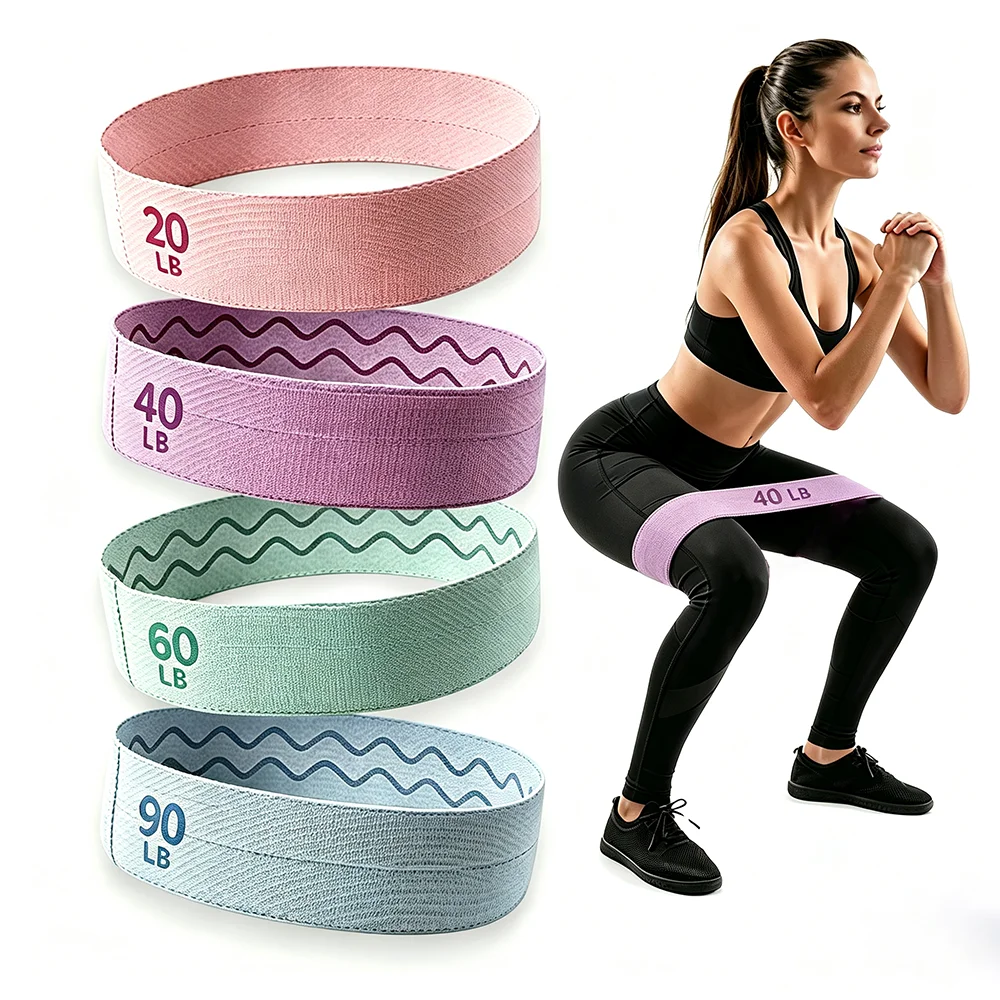 4 Levels Bandas Elasticas Fitness Butt Training Tape Gym Resistance Bands Workout Equipments Strength Training Elastic Yoga Band