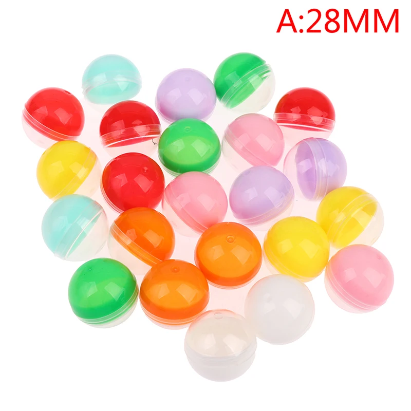 50PCS Klar Können Öffnen Transparenz Kunststoff Kapsel Spielzeug Überraschung Ball Winzige Container, Der Dinge Modell Puppenhaus Zubehör