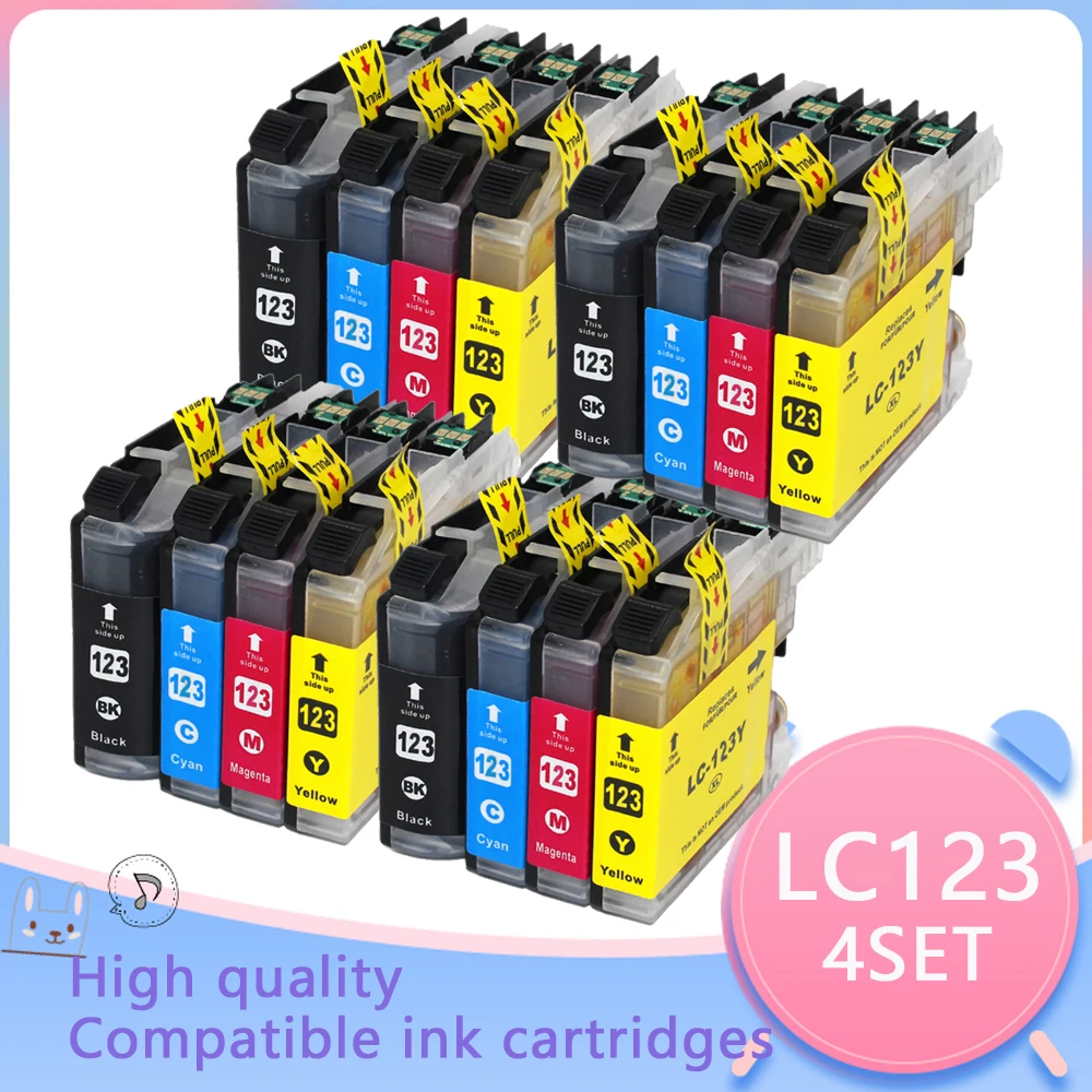 LC123 LC121 121 123 Compatible Ink Cartridge For Brother DCP-J4110DW/J132W/J152W/ J552DW/J752DW MFC-J470DW J650DW J870DW J245