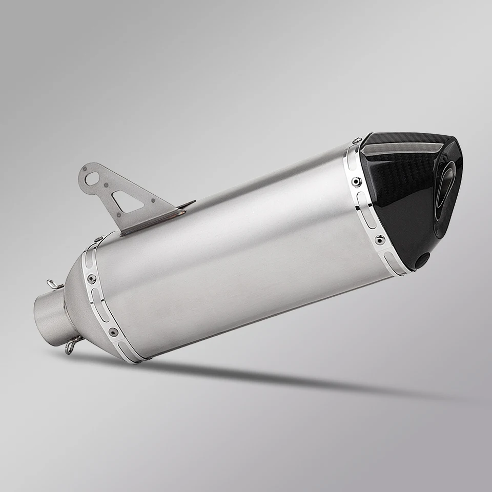 51mm Universal Motorcycle Exhaust Muffler Escape with DB Killer Laser for G310R R1200GS Z1000 Z900 Z400 Cb190 QJ800 470MM
