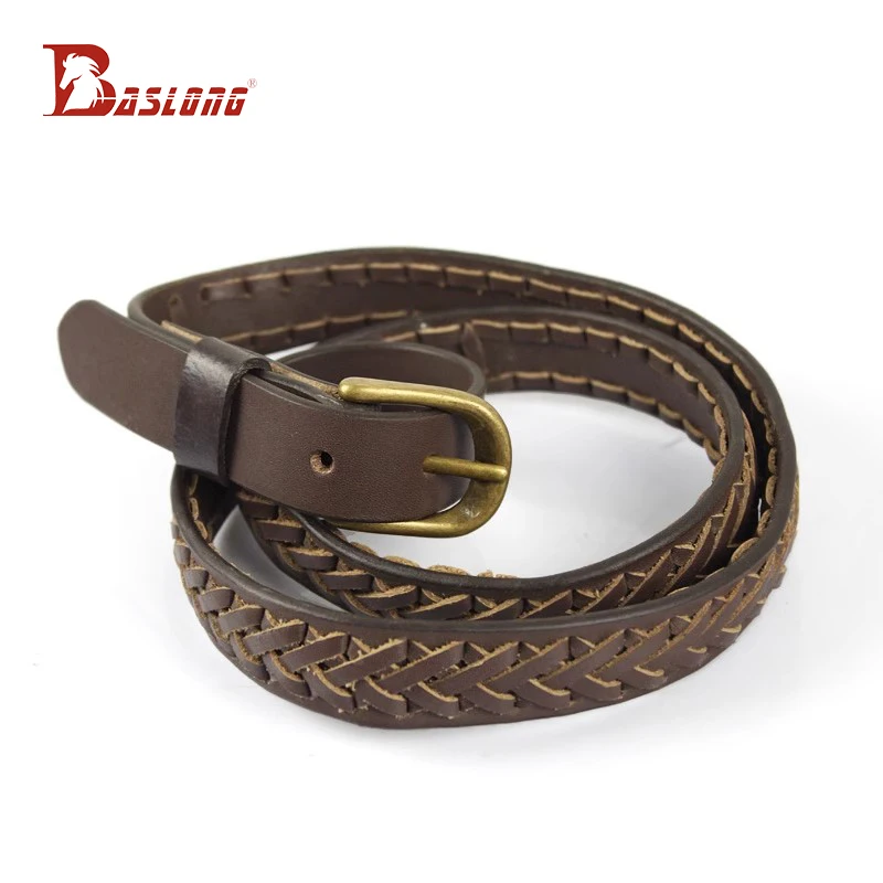 Equestrian Riding Belt, Western Cowboy First Layer Cowhide Hand-Woven Knight Clothing 266.4cm Dragon