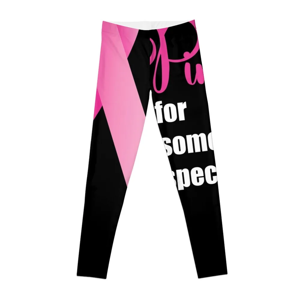 Breast Cancer Awareness. Pink Ribbon Leggings gym Women's clothing