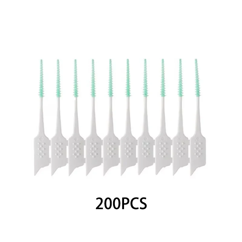 Interdental Brushes 200 Pieces, Dental Cleaning Tools for Daily Oral Hygiene