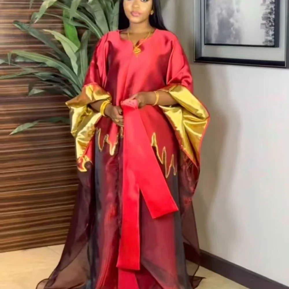 

Роскошное африканское платье Пара с кружевным нижним бельем Вечерние платья Платье из двух частей Бальные платья